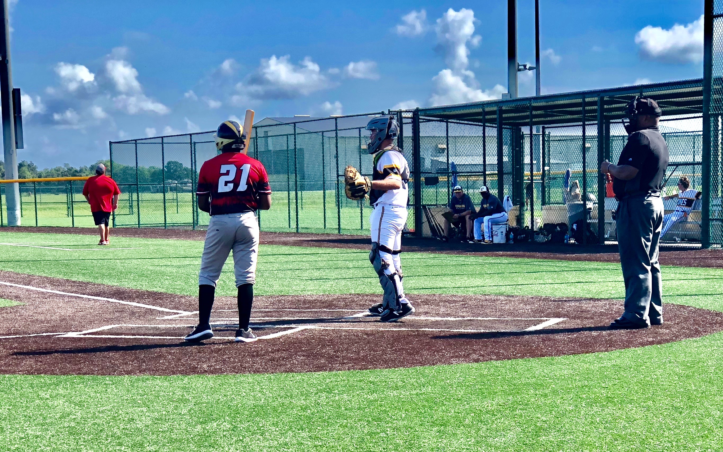  Miggy walking up to homeplate and preparing to get at-bat.